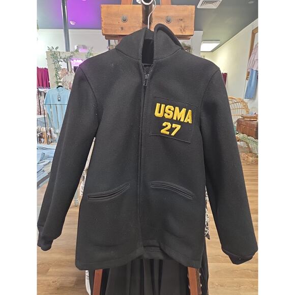 West Point Cadet Parka Wool Coat Full Zip Womens 34S - Picture 2 of 11